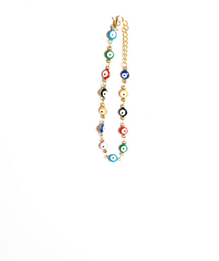 Multi-colored evil eye