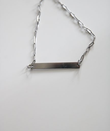 Silver Engraved Permanent Bracelet