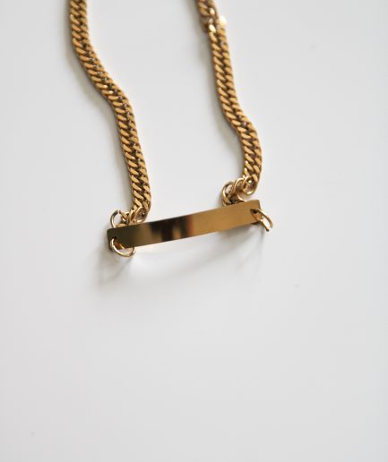 Rose Gold Engraved Permanent Bracelet